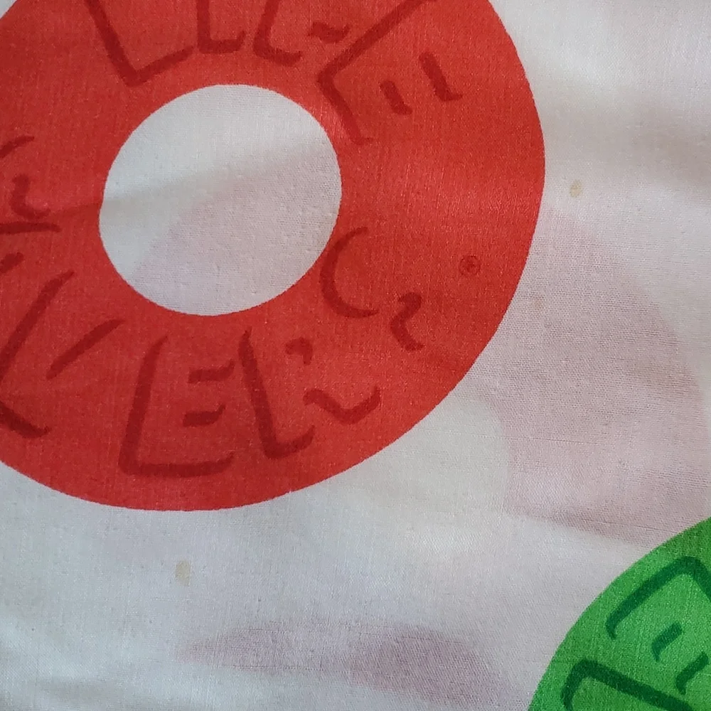 Vintage Life Savers Twin Size Bed Sheet. GVPWC 80s